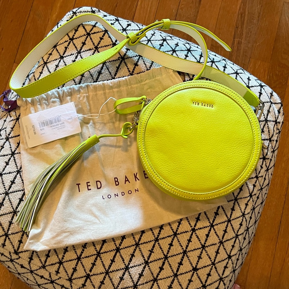NWT Ted Baker Circle Crossbody in Bright Green